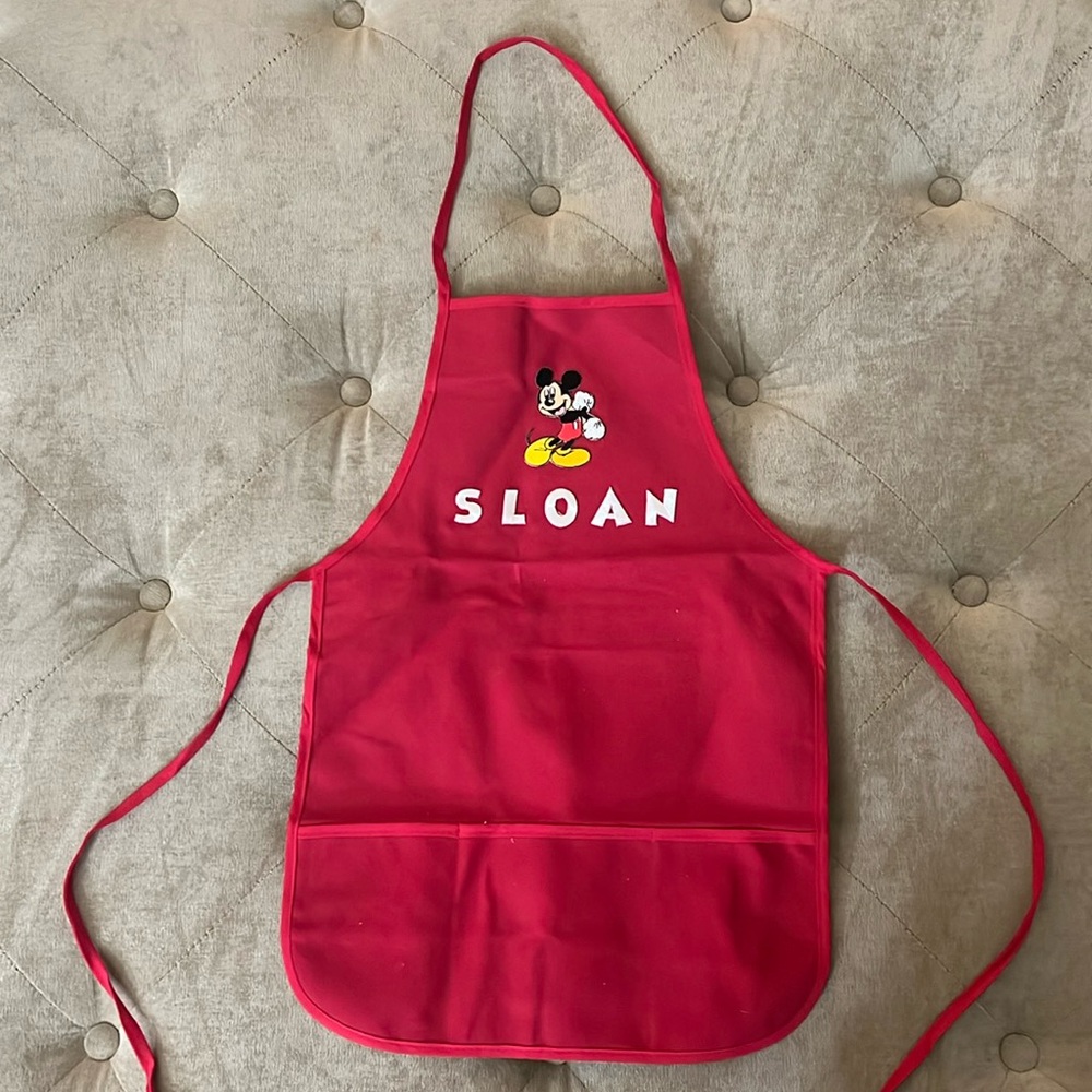 Mickey Mouse “Sloan” kids personalized apron